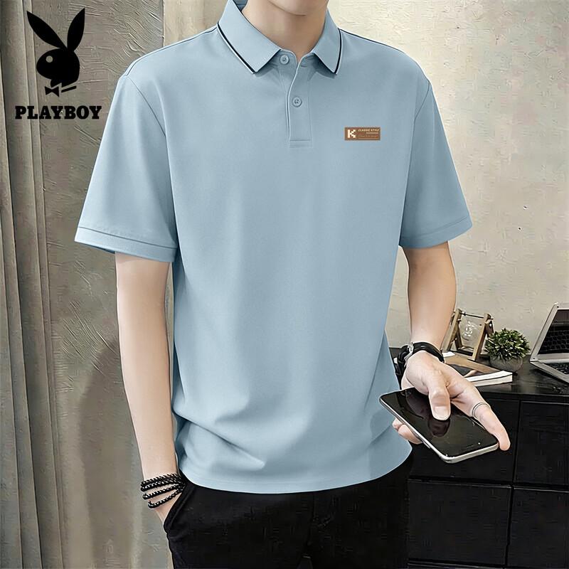PLAYBOY Мужская летняя рубашка-поло 2026 года с коротким рукавом в стиле Business Casual