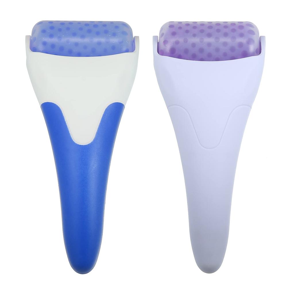 VOCOSTE Facial Ice Roller Ice Face Roller Massager Facial Roller Skincare Tool for Face and Eyes Reduces Swelling Blue (2 pieces) - - - Purple,