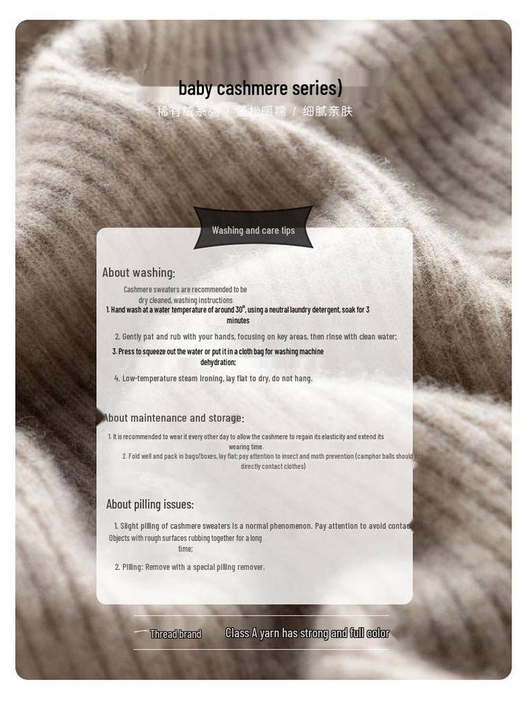 Women's Slim Fit Cashmere Sweater: Autumn/Winter Fashion Round Neck Knitted Pullover