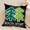 Luxury K-KolonS S-SPORT Cushion Cover Soft Plush Fabric Double-Sided Printed Sofa Cushion Cover for All Seasons Home Decor Gift