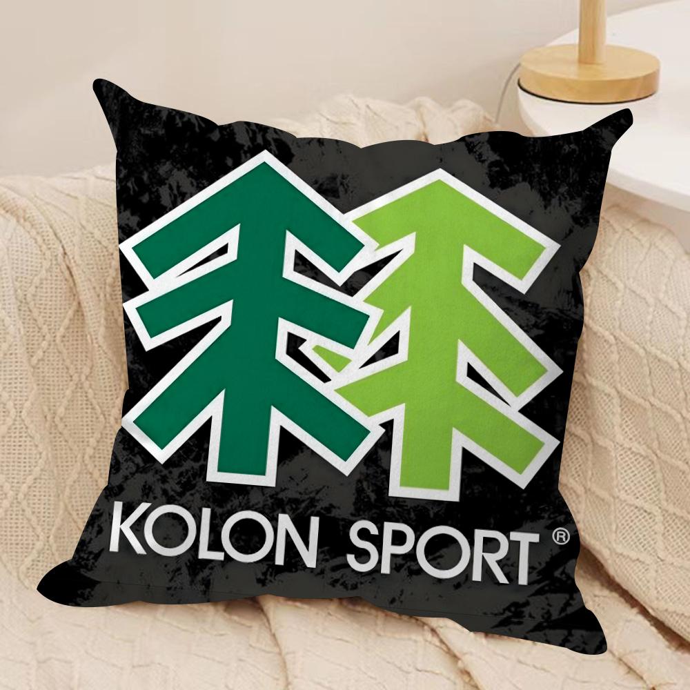 Luxury K-KolonS S-SPORT Cushion Cover Soft Plush Fabric Double-Sided Printed Sofa Cushion Cover for All Seasons Home Decor Gift
