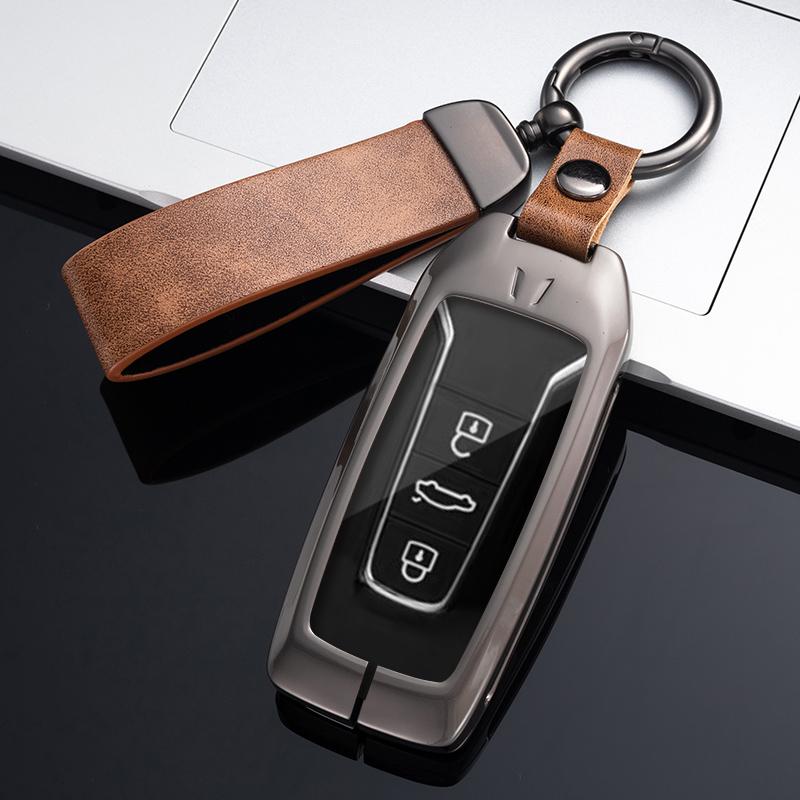 3 кнопки металлические ключевые корпусы цинка для Volkswagen Touareg 2018 - 2021 Smart Remote Clease 360 °