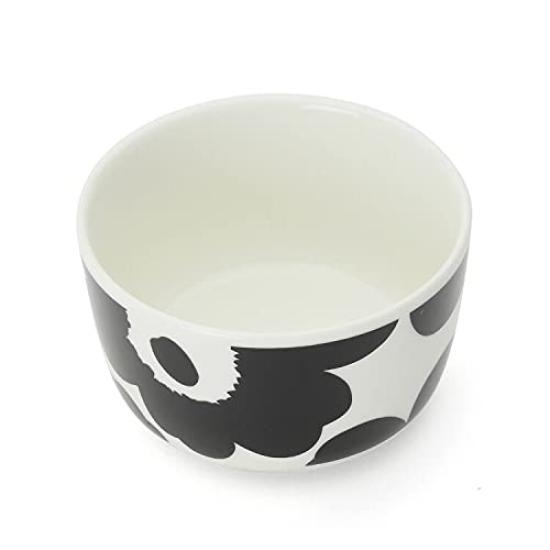 Marimekko Глубокий черный и 071066 190 Миска 9,5 см, UNIKKO, Белый, [Б/У]