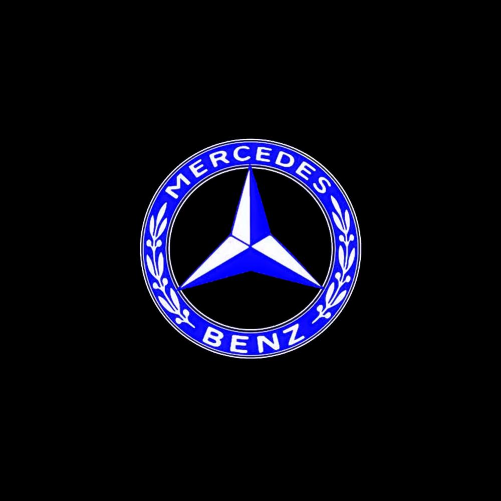 2Pcs Car Door Projector LED Laser Lights Welcome Lamp For Mercedes Benz AMG GL GLC GLE W166 GLS GLA X156 Class E200l E300L E450L