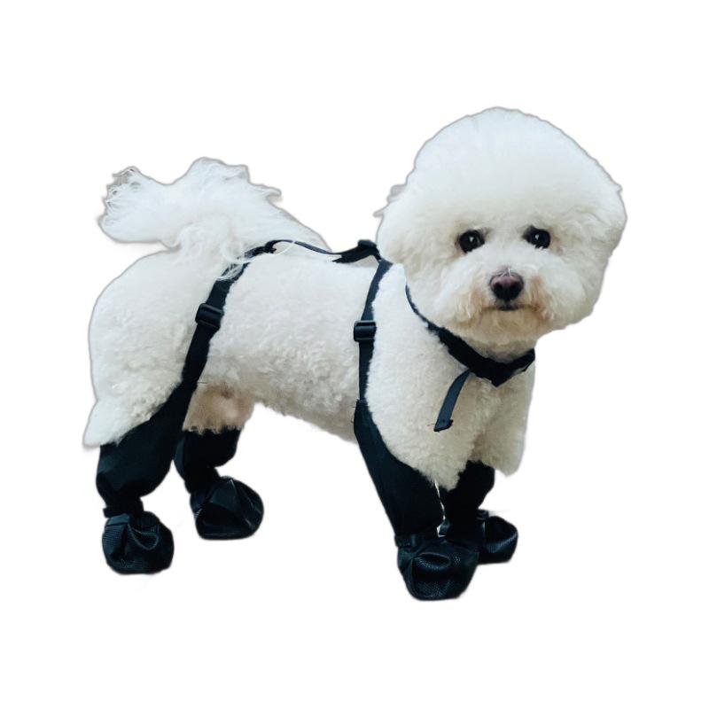 Four Seasons Waterproof Anti-Slip Dog Boots: Durable Pet Shoes for Outdoors