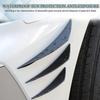 Pack-6 Car Spoiler Canards Kit, Universal Auto Front Bumper Lip Splitter, Body Anti-Collision Diffuser, Exterior Soft Rubber Decorative Stickers