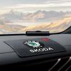 HGC2 1Pcs Car Ornament Non Slip Silicone Mat Car Interior Dashboard Phone Sticky Pad For Skoda Rapid Fabia Superb KAMIQ Octavia