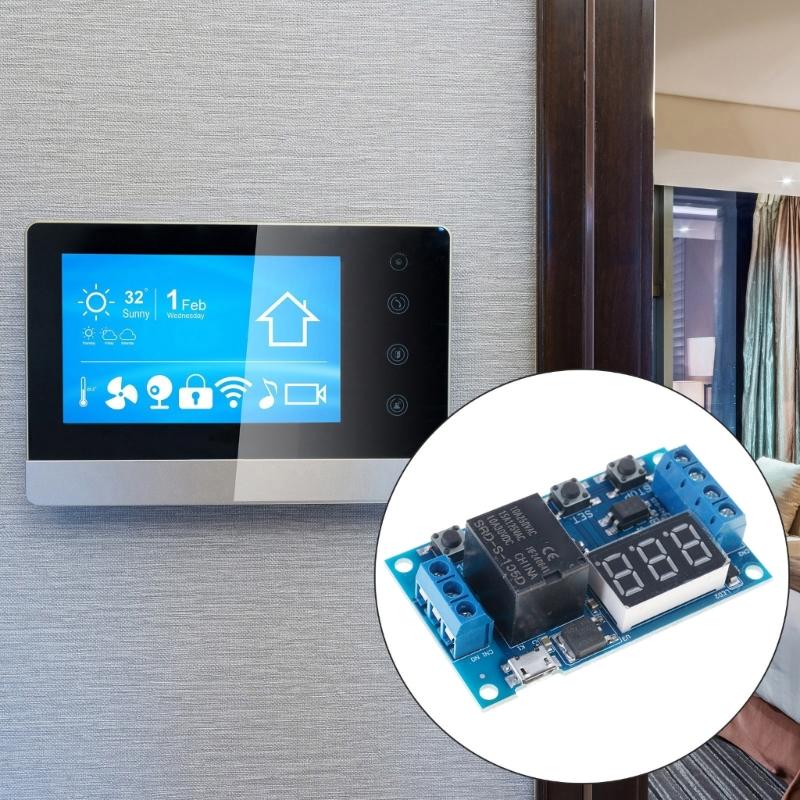 Многофункциональная плата реле таймеров DC6-30V Цифровой контроллер цикла Устройство промышленной автоматизации