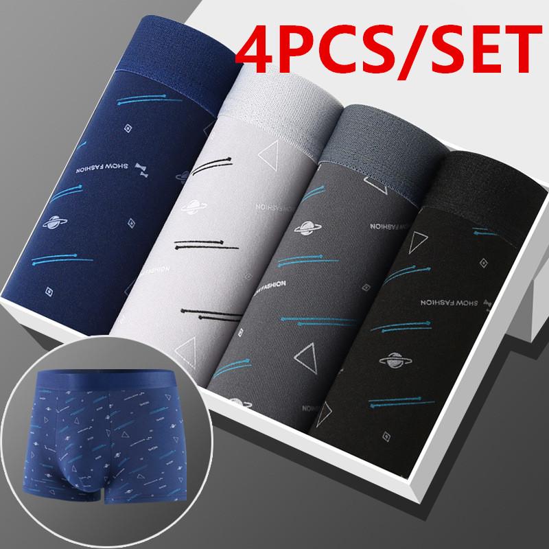 4/8pcs Set Men's Underwear Boxers Cotton Male Panties Boxers Breathable Man Boxer Solid Underpants Comfortable Shorts Calzoncillo Hombre