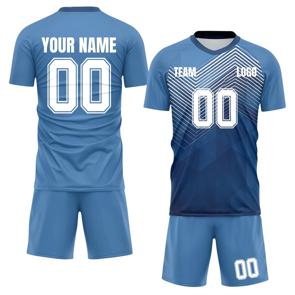 Men’s Short Sleeve Sports Jersey and Shorts Set Breathable -Wicking Quick Dry Athletic Uniform for Team Training DIY Custom Design