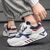 Новые сетчатые дышащие кроссовки для бега, модные повседневные нескользящие мужские туфли с мягкой подошвой, студенческие амортизирующие спортивные туфли