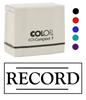Printtoo Record Self Inking Rubber Stamp Pre-Inked Office Stamp- Home Office Business Stationery, 47 x 20 mm