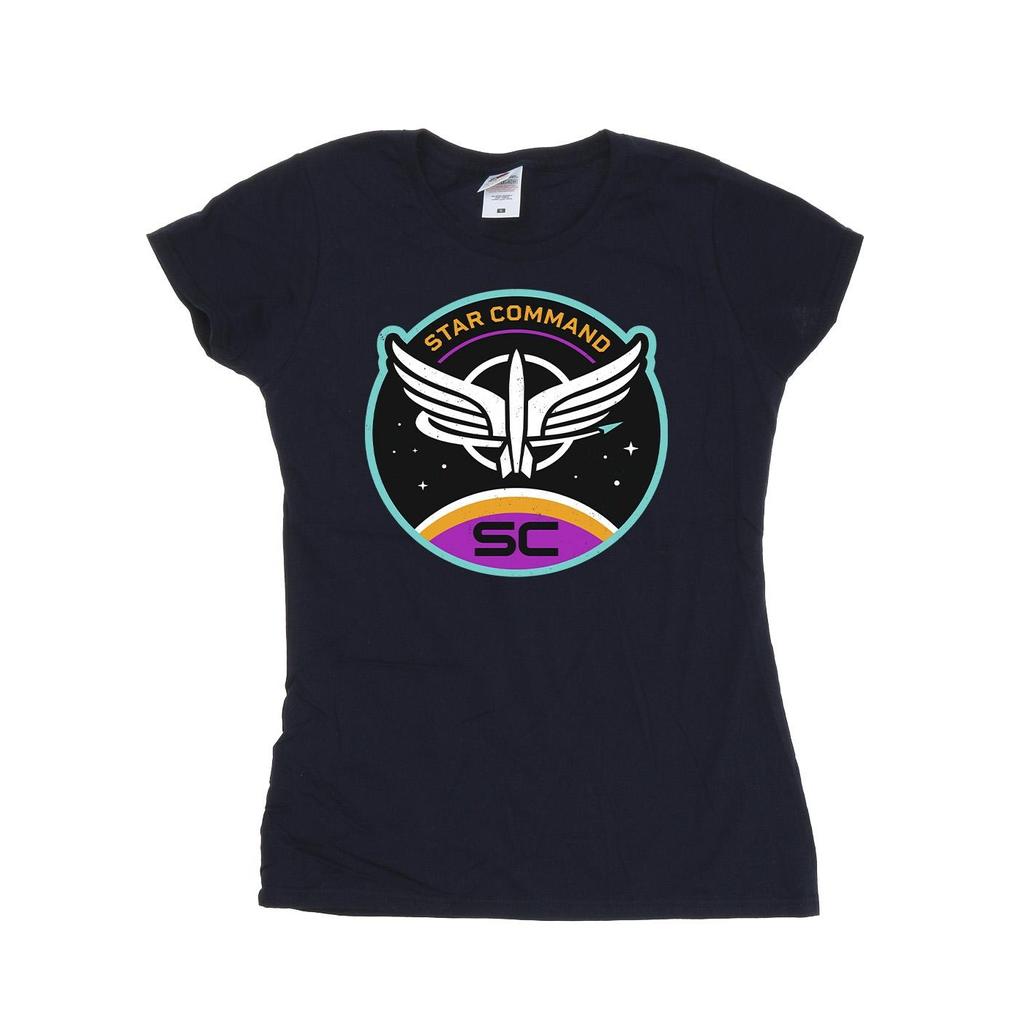 Disney Womens/Ladies Lightyear Star Command Circle Cotton T-Shirt