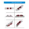 4Pcs Push Pull Window Pulley with Screws Sliding Window Door Roller Double Wheel Glass Door Sliding Roller Door Hardware
