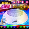 468LED RGB Светодиодный свет для бассейна IP68 Водонепроницаемый Наружный Подводный свет Пруд Аквариум Лампа AC12V 45W