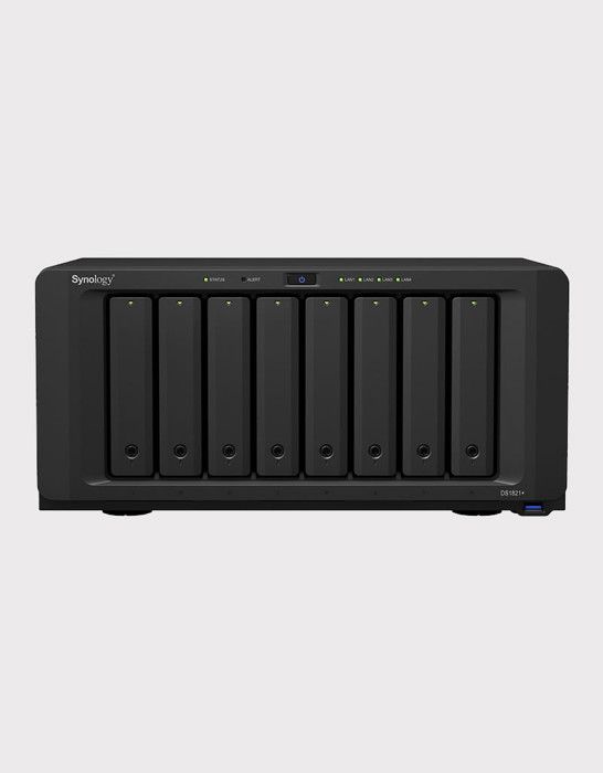 Serveur NAS - SYNOLOGY - DiskStation DS1821+ - 8 baies - AMD Ryzen V1500B - 4 Go RAM