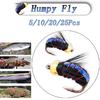 5/10/20/25Pcs Trout Nymph Fly Fishing Lure Dry/Wet Flies Nymphs Ice Fishing Lures Artificial Bait