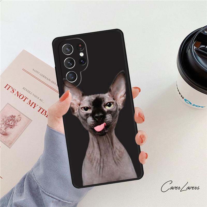 Чехол для телефона Сфинкс Кошка-сфинкс Для Samsung Galaxy S24 S25 S23 S22 Ultra Note 10 20 Plus S20 S21 FE Чехол
