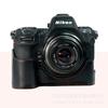 Genuine Leather Half Camera Case Nikon Z8 Mirrorless - Portable Handheld Protective Sleeve With Wrist Strap
