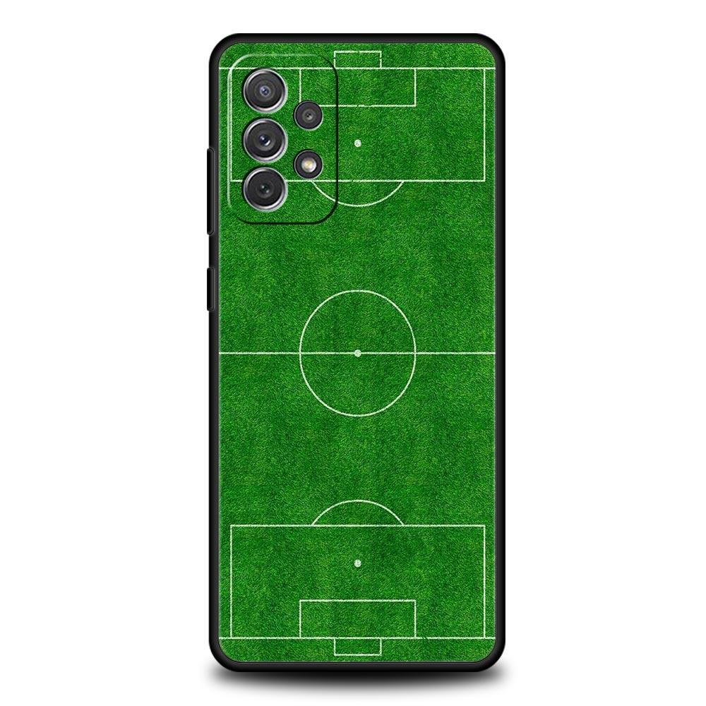 Soccer Ball Football Field Phone Case for Samsung Galaxy A13 A51 A71 A21S A12 A11 A31 A41 A23 A53 A73 A52 A32 5G A03S A01 Cover