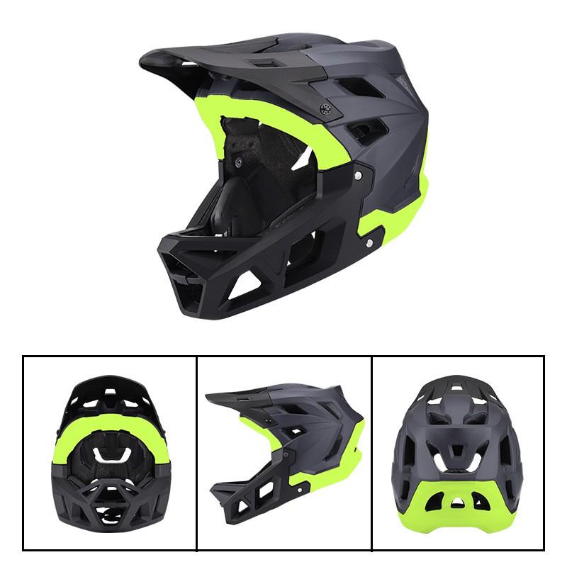 Full Face Mountain Bike Helmet Adult Downhill Racing Off-Road Cycling Protection PC EPS Shell