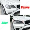 Для BMW X5 E70 30d 48i 30i 35d 40d 30d 50i 35i M50d 2006-2013 фара для бровей, накладка на веко, крышка лампы, наклейка, автомобиль
