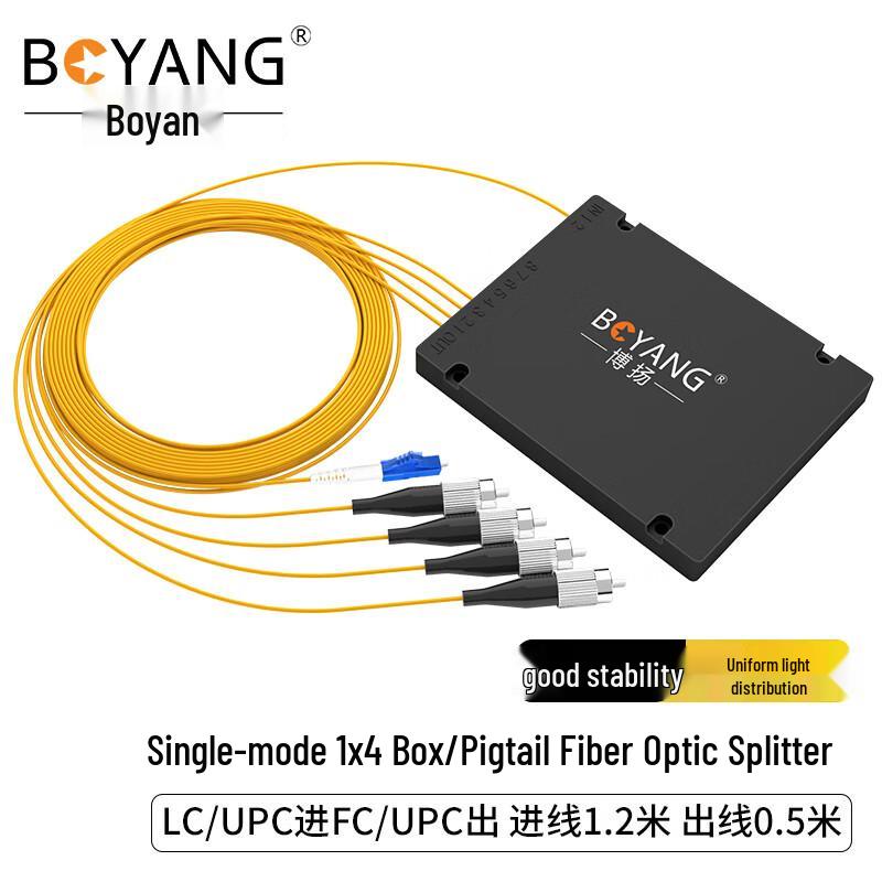 Boyang 1x4 Single Mode Fiber Optic Splitter