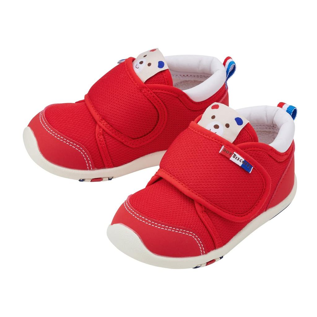 MIKIHOUSE HOT BISCUITS Second Baby Shoes, Boys and Girls, Kids' Clothing, Red, 14cm, 70-9321-493