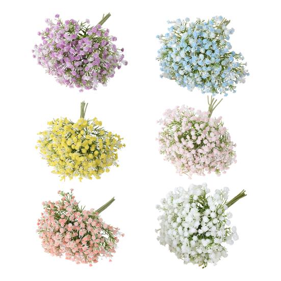 7 пучков гипсофилы искусственные цветы из искусственного шелка букет гипсофилы для свадебной вечеринки украшение дома сада