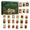 Набор для вечеринки в классе с календарем 24-дневная плитка Адвент Китайский Маджонг Рождественский обратный отсчет 2D Путешествие