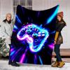 Game Controller Theme Printed Blanket - Perfect for Couch, Bed, Travel & Outdoor Use | Machine Washable, Cozy & Durable.
