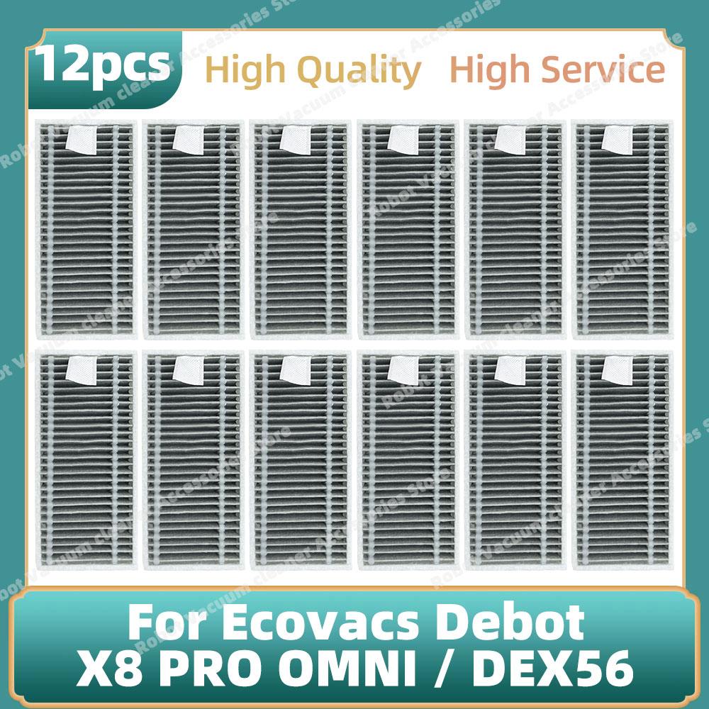 Compatible For Ecovacs Debot X8 PRO OMNI / DEX56 Accessories Main Side Brush Mop Cloth Dust Bag Replacement Parts