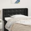 VidaXL Headboard with Ears Black 103x16x78-88 Cm Faux Leather3118852