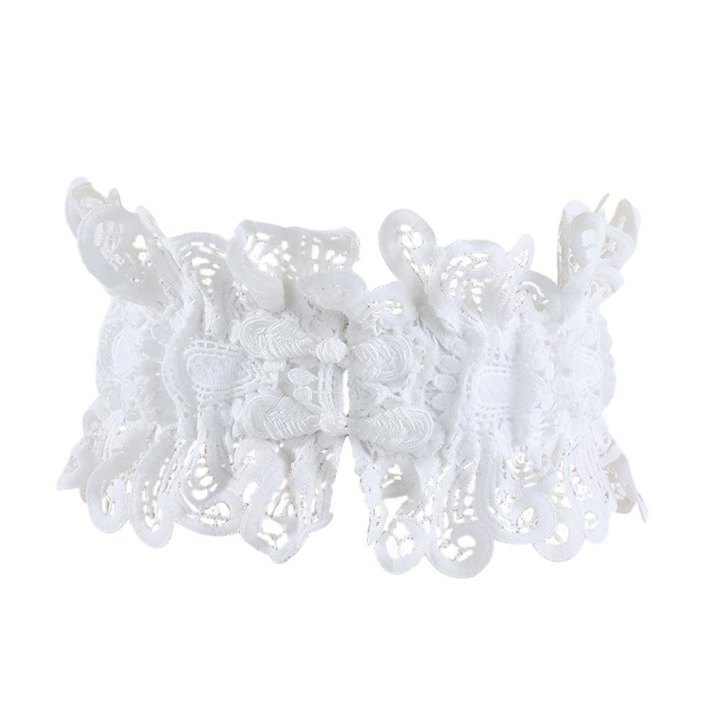 Elastic Corset Belt Hollow Wide Waist Corset Elegant Lace Cummerbunds Wedding