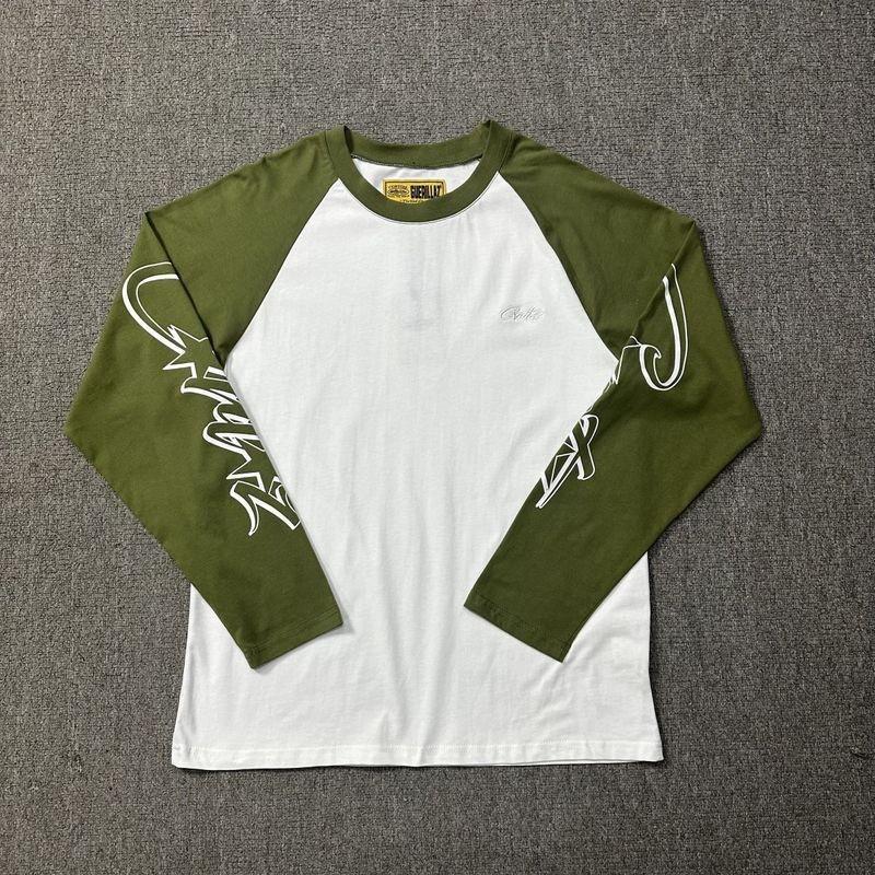 Corteiz Graphic Print Long Sleeve T-Shirt Men Streetwear Vintage Loose Fit Casual Tee