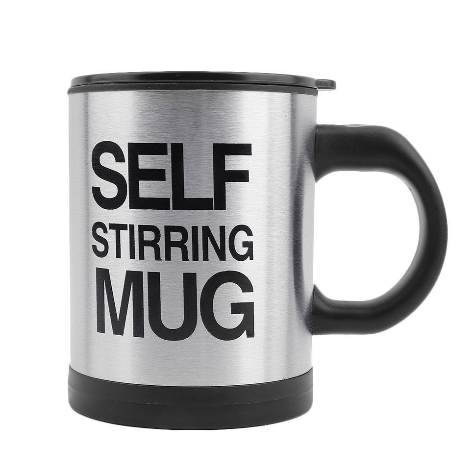 Automatic Mixing Coffee Tea Cup Lazy Self Strring Mug Button Pressing