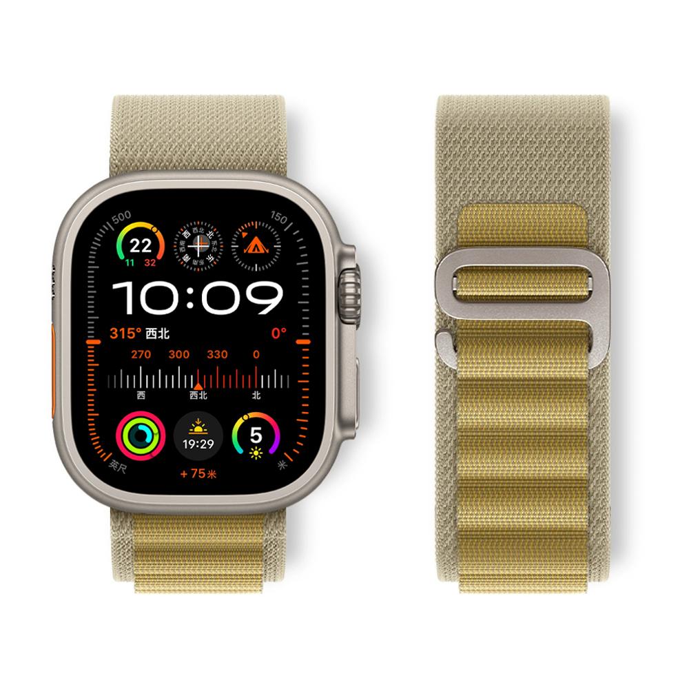Alpine Loop для Apple Watch Ultra 2 Band 44 мм 45 мм 49 мм 40 мм 41 мм 42 мм нейлоновый браслет Trail correa Series 10 9 8 7 6 5 se ремешок