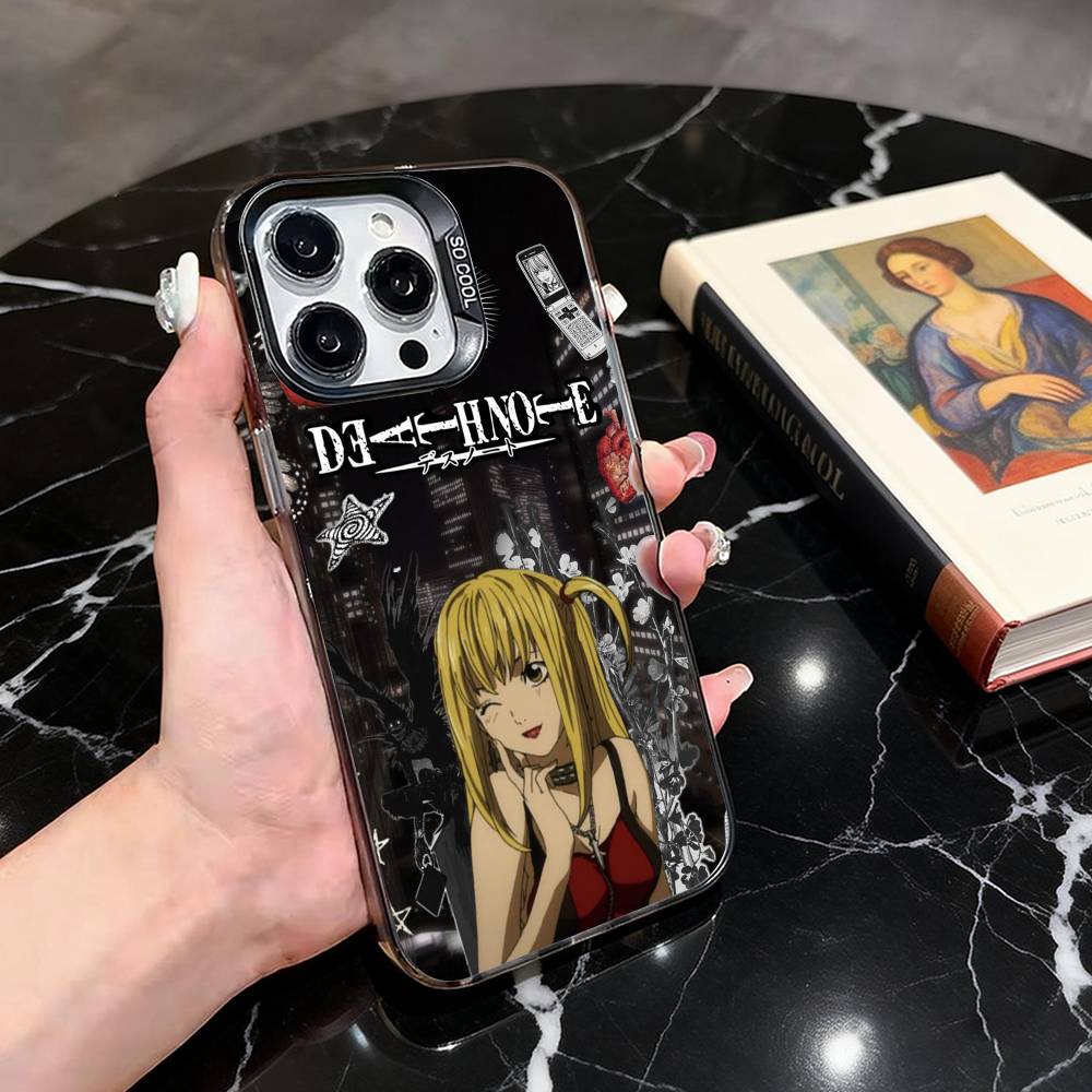 Чехол для телефона Death NoteS M-MisaS A-Amane-es для iPhone 17,16,15,14,13,12,11 Plus,Pro Max, Цветной Серебристый Чехол для телефона Funda Cover