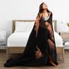 Soft Warm Blanket Travel Office Heated Rivalry Throw Blanket  Flannel Bedspread For Couch Bed Novelty Sofa Bed Cover