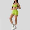 Womens 40-Color Seamless Yoga Set With Backless Halter Top Quick-Dry Sportswear Outdoor Fitness Gym Workout