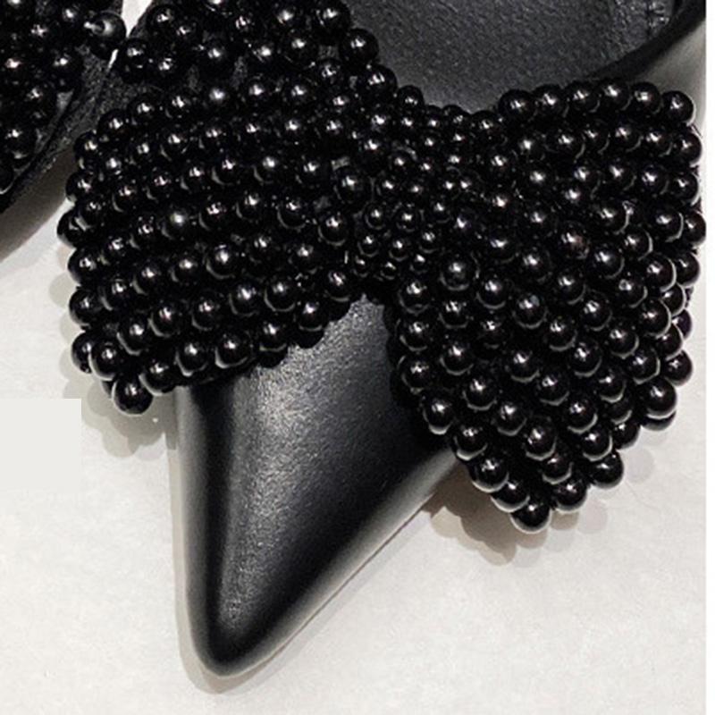 2024 модная женская элегантная обувь на плоской подошве с острым носком, милые повседневные туфли на плоской подошве, женские мягкие дышащие туфли с блестящими жемчужинами и цветами