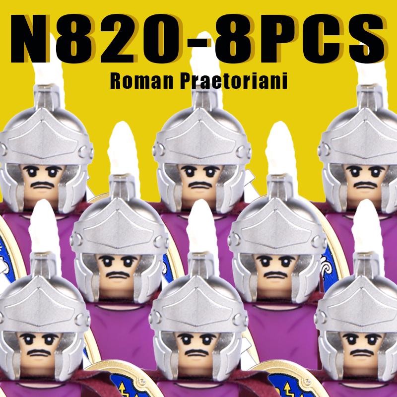 Средневековые Военные Рим Рыцари Строительные Блоки Замок Армия Воин Солдат Фигурки Арбалетчик Щит Меч Легион Блоки Игрушки