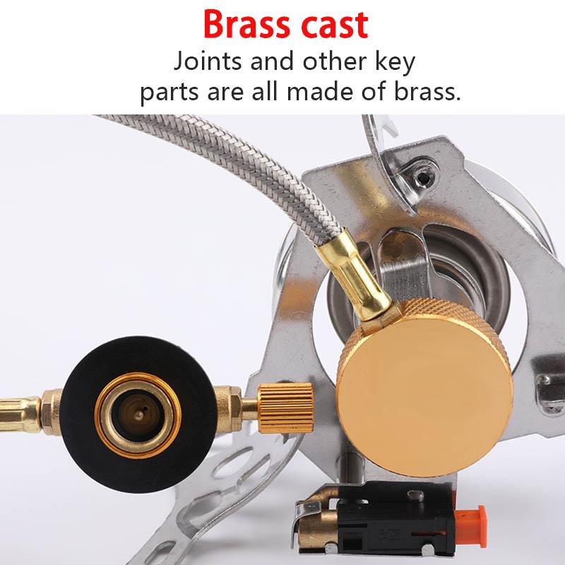 Outdoor Gas Stove Portable Camping WindProof Tourist Burner Strong Fire Heater Tourism Cooker Furnace Supplies Equipment Picnic