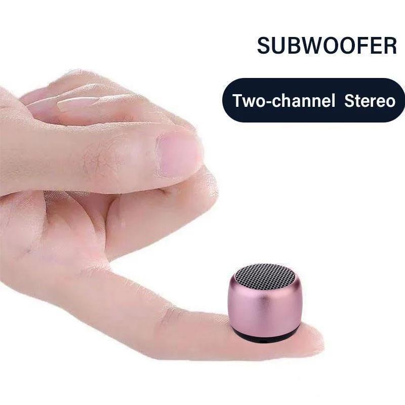 1 шт. Мини беспроводной Bluetooth-динамик портативный металлический беспроводной громкоговоритель мобильный телефон компьютер музыкальный плеер
