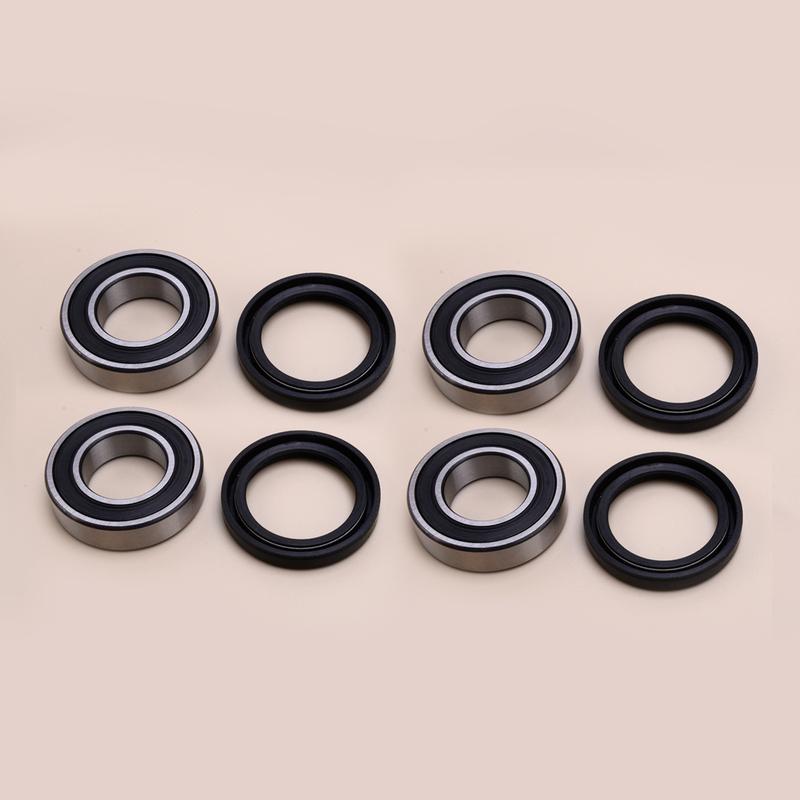 4 Sets Front Wheel Bearing & Seal 92045-3707 92049-1513 Fit for Kawasaki 2510 3010 4000 4010 Mule