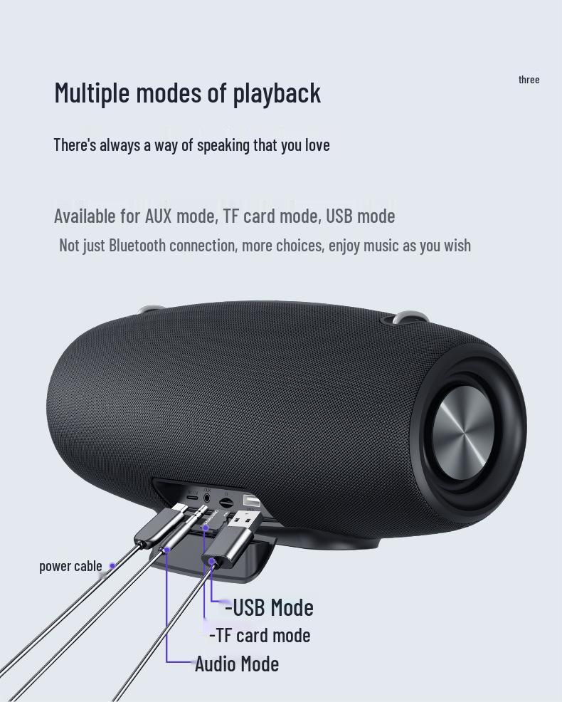 Fanatic S67 60 Вт Bluetooth Портативная уличная колонка с сабвуфером
