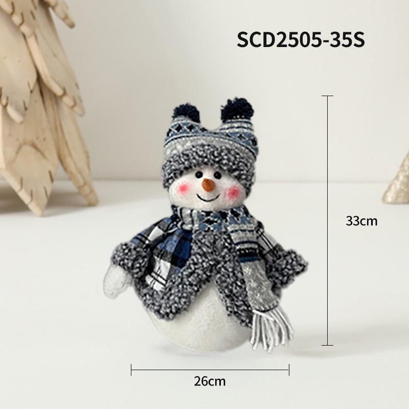 HOMZY Рождественский Снеговик Кукла Плюшевая Игрушка Чучело Снеговика Фигурка Рождественские Украшения для Домашнего Декора Настольные Центральные Элементы