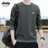 Мужская толстовка JEEP SPIRIT 2025 Осень с 3D-логотипом и круглым вырезом