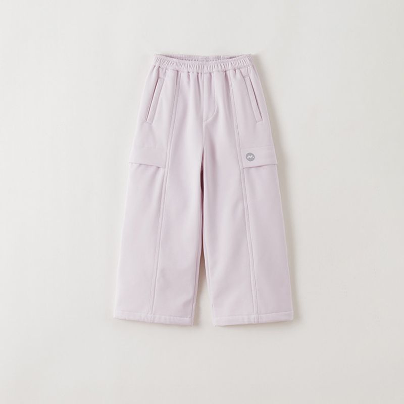 [Fleece-Lined] Mark Jenny Boys' Lightweight Warm Windproof Softshell Cargo Pants Baby Water-Repellent Pants Winter Wear 551302