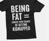 Мужская смешная футболка 'Bein Fat Positive' Подарок на день рождения для него ее парней Смешная футболка